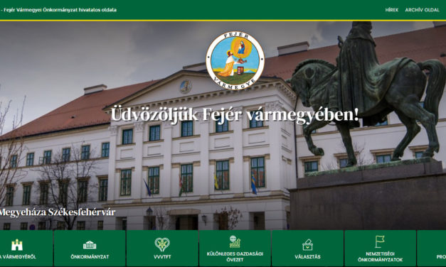 Megújult Fejér vármegye honlapja