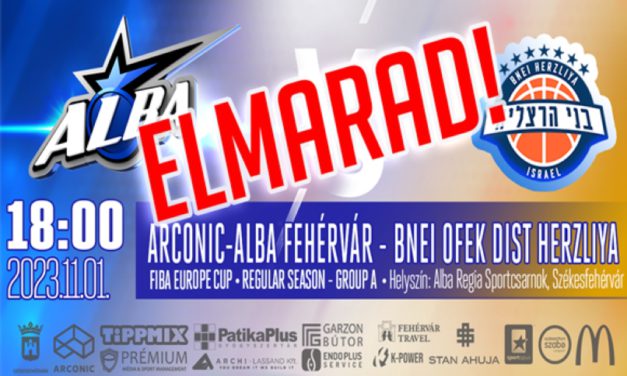 Elmarad az Alba szerdai Európa-kupa meccse