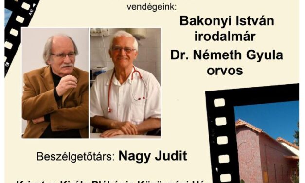 Közéleti és Kulturális Szalon Bakonyi Istvánnal és Dr. Németh Gyulával