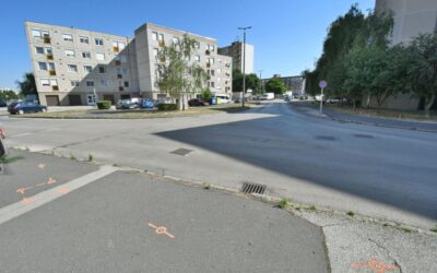 Körforgalmi csomópont és járda épül a Palotavárosban