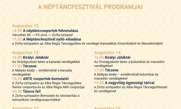 Királyi Napok – kedden startol a néptáncosok kavalkádja