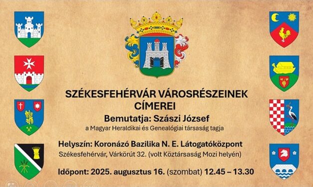 Előadást rendeznek Székesfehérvár városrészeinek címereiről a Lovagok Napján