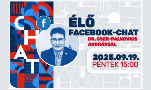 Péntek délután élő online chatben kérdezheted a Vidiről dr. Cser-Palkovics Andrást