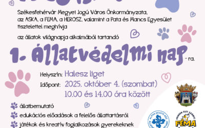 A Haleszban rendezik október 4-én az első fehérvári Állatvédelmi Napot