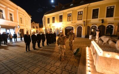 Az első világháború befejezésének 107. évfordulójára emlékeztek a Fekvő Katona emlékműnél