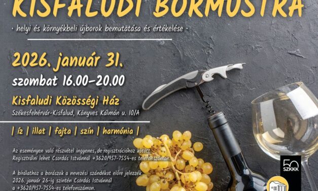 Szombaton lesz a 17. Kisfaludi Bormustra