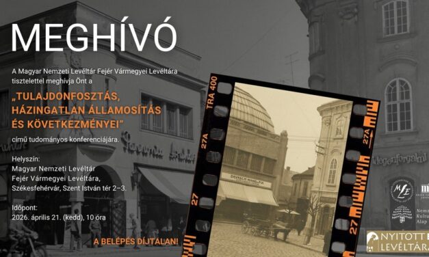 Tudományos konferencia lesz kedden a vármegyei levéltárban
