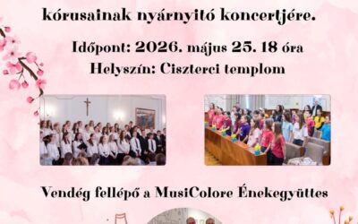 Ünnepi koncerttel indítják a nyarat a Ciszterci gimi kórusai