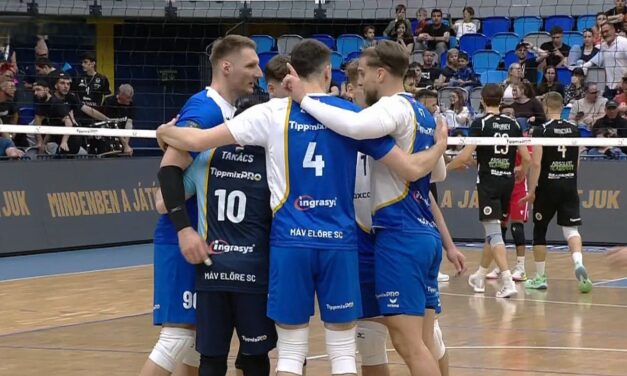 Férfi röpi: Kaposváron „söpört” a MÁV Előre, újra nála a pályaelőny!