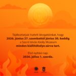 A rendkívüli hőség miatt elmarad a Vakációindító, a Herbarius-túra, zárva lesznek a múzeumi kiállítóhelyek is