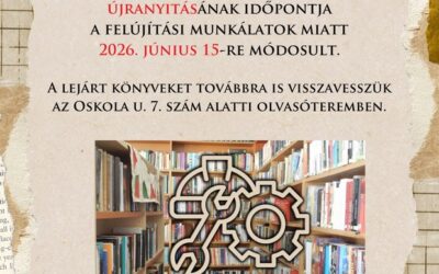 Június 15-én nyithat újra a könyvtár Bartók Béla téri épülete – új szolgáltatás a társasjáték-kölcsönzés
