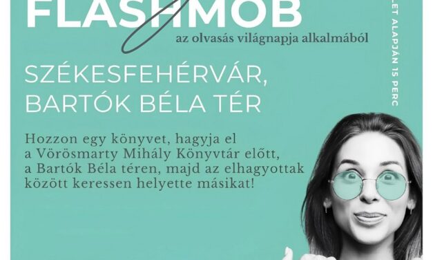 Könyves flashmobot szerveznek az olvasás világnapján