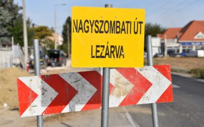 Nagyszombati utca felújítása: újabb lezárás mellett gőzerővel folynak a munkálatok